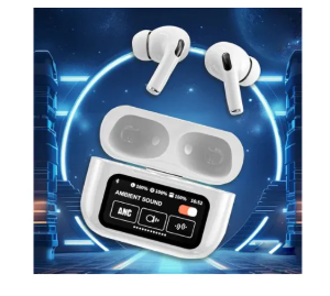 A9 Pro High Quality Sound, ENC Noise Reduction Wireless AirPods With Smart Touch Screen Control